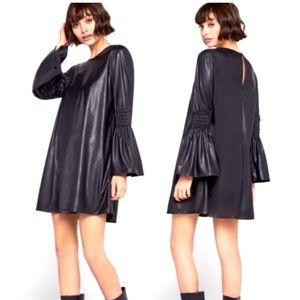 BCBGeneration Black Faux Leather dress size XS